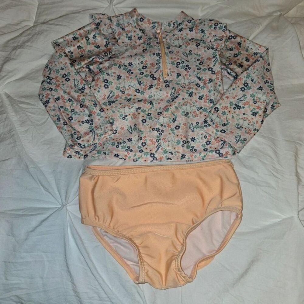 Toddler girl 24month 2t 3-piece swim suit